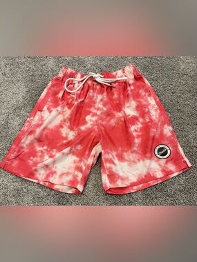 Cove Red and White Tie-Dye Bathing Suit